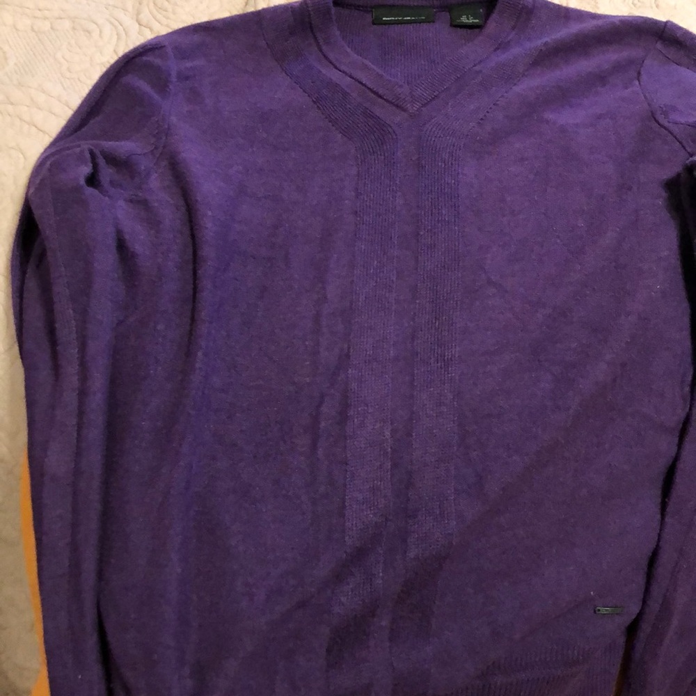 Men’s DKNJ Purple V-Neck Sweater